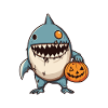 Shark Halloween Comic Funny