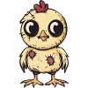 Chicken Halloween Comic Funny