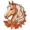 Pferd Herbst