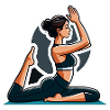 Yoga Woman Sticker