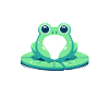 Grenouille sur nénuphar