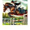 Cavalier de saut d’obstacles