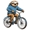 Sloth on Bicycle