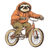 Sloth on Bicycle
