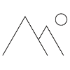 Mountains Minimal - Black