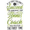 Funny Tennis Player Racket Coach