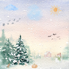 Winter Wonderland Snowy Landscape