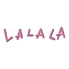 LA LA LA brodée