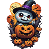 Ghost with pumpkin