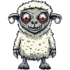 Sheep Halloween Comic Funny