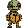 Turtle Halloween Comic Funny