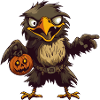 Aigle Halloween Bande Dessinée Drôle