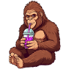 Entspannter Bigfoot Bubble Tea