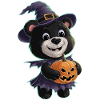 halloween ourson noir