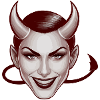 mischievous woman