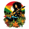 Rastafarian reggae guitarist