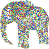 Elephant made of elephants