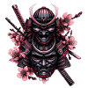 Double Samurai Mask Flowers