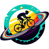Cyclist on Saturn