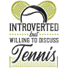 Funny Tennis Player Racket