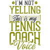 Funny Tennis Player Racket Coach