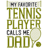 Funny Tennis Player Racket Dad