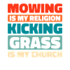 Lawn mower mowing