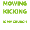 Lawn mower mowing