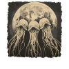 Jellyfish Ocean Howling Moon