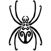 Schwarze Spinne