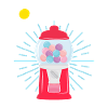 Gumball Machine Chewing Gum Machine