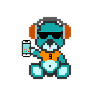 Pixel MiniBear Geek