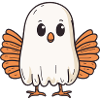 Turkey Halloween Funny Ghost