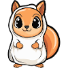 Squirrel Halloween Funny Ghost
