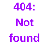 404: Not found