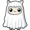 Alpaca Llama Halloween Funny Ghost