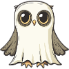 Owl Halloween Funny Ghost