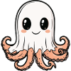 Octopus Halloween Funny Ghost