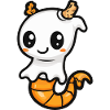 Seahorse Halloween Funny Ghost