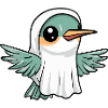 Hummingbird Bird Halloween Funny Ghost