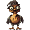 Turkey Halloween Comic Funny