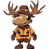 Moose Halloween Comic Funny