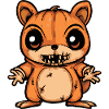 Squirrel Halloween Comic Funny