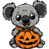 Koala Halloween Comic Funny