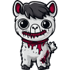 Alpaca Llama Halloween Comic Funny