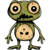 Frog Halloween Comic Funny