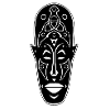 Masque africain étrange