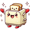 Happy Toaster with Positive Vibes