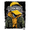 Streetwear hoodie censored duck
