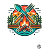 Camping cutlery and campfire food